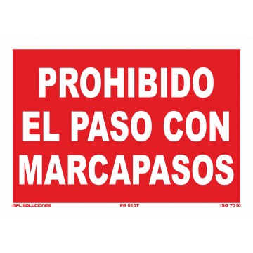 Señal: Prohibido el paso con marcapasos