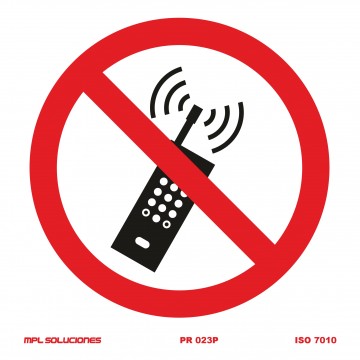 Señal: Prohibido utilizar el móvil