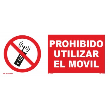 Señal: Prohibido utilizar el móvil