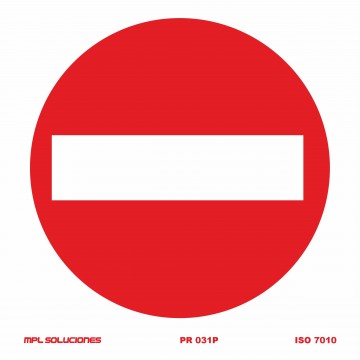 Señal: Prohibido el paso