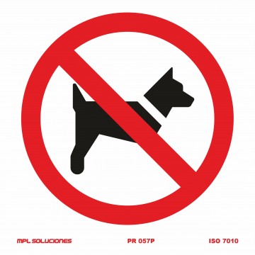 Señal: Prohibido perros