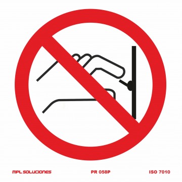 Señal: Prohibido accionar