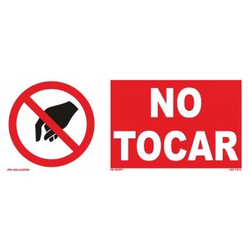 Señal: No tocar