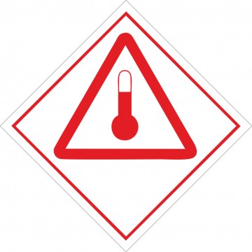 Señal Clase 9 adhesiva productos calientes