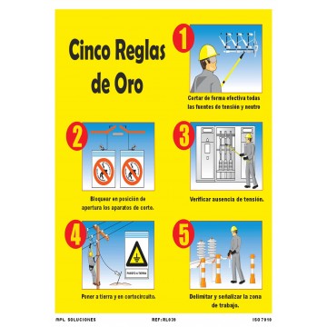 Cartel Cinco reglas de Oro