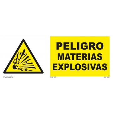 Señal: ¡Peligro! Materias explosivas