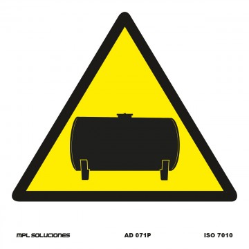 Señal: ¡Peligro! Materias explosivas