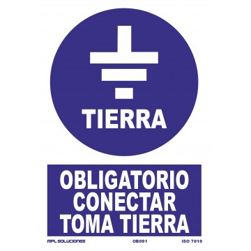 Señal: Obligatorio conectar toma tierra