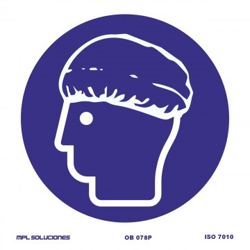 Señal: Uso obligatorio de gorro higiénico