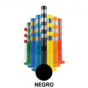 Hito Flexible 100 cm PVC blando negro Mod.J