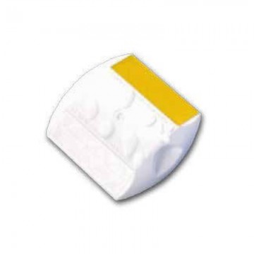 Captafaros doble lente blanco/amarillo autoadhesivo