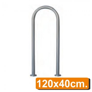 Protector Peatones Galvanizado con plato de fijación 120x40 cm