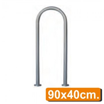 Protector Peatones Galvanizado con plato de fijación 90x40 cm