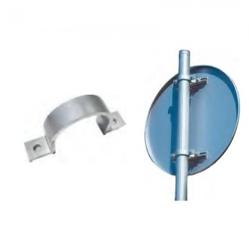 Abrazadera poste aluminio