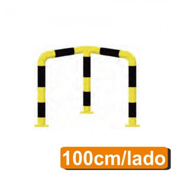 Barrera protectora esquinas 100cm/lado tubo Ø6cm