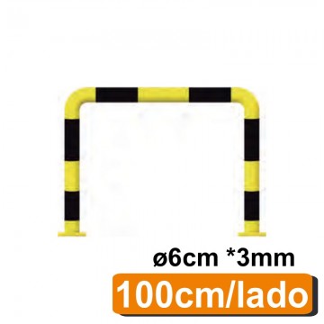 Barrera protectora simple 100 cm. Tubo de Ø6cm*3mm