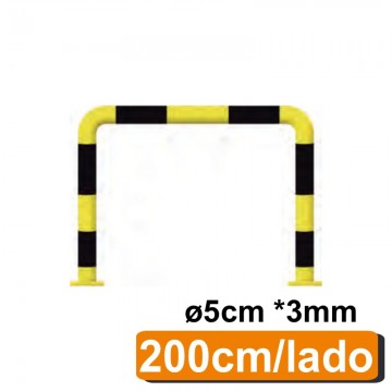 Barrera protectora simple 200 cm. Tubo de Ø5cm*3mm