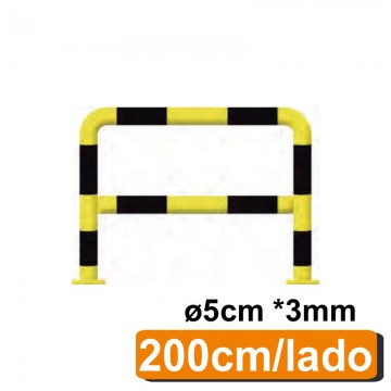 Barrera protectora reforzada 200 cm tubo Ø5cm*3mm