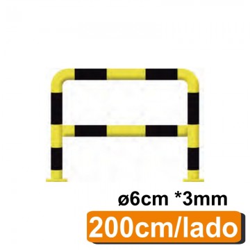Barrera protectora reforzada 200 cm tubo Ø6cm*3mm