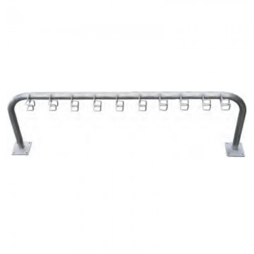 Aparca patinetes acero galvanizado 10 plazas 1 cara