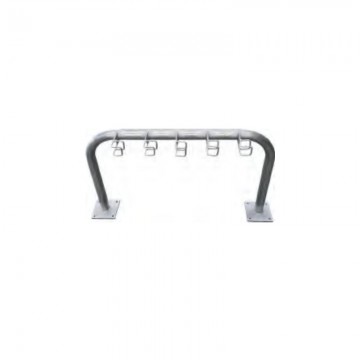 Aparca patinetes acero galvanizado 5 plazas 1 cara