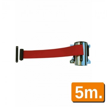 Cinturón rojo Retráctil Pared 5 m