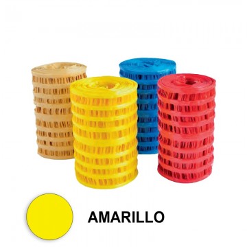 Malla amarilla señalización gas 33 cm x 200 m