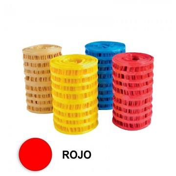 Malla roja señalización electricidad 33 cm x 200 m