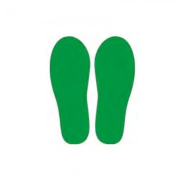 Juego 2 huellas Verdes 27x10cm