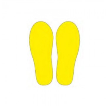 Juego 2 huellas Amarillas 27x10cm