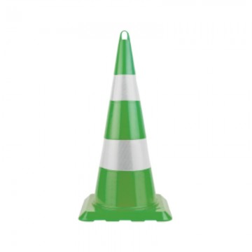 Cono señalización 1 Pieza Mod. B 80cm, Verde