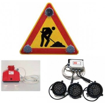 Luz Led Señal metálica triflash