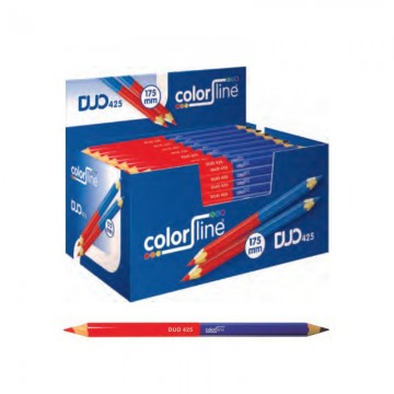 Lápiz bicolor Dúo Market Rojo/azul