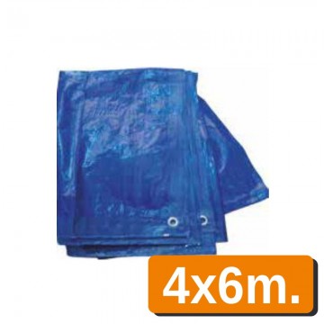 Toldo de polietileno 4x6m azul 80 grs modelo 2062