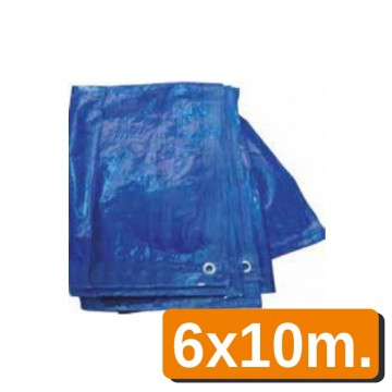 Toldo de polietileno 6x10m azul 80 grs modelo 2064
