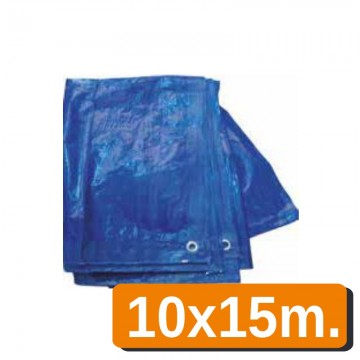 Toldo de polietileno 10x15m azul 80 grs 