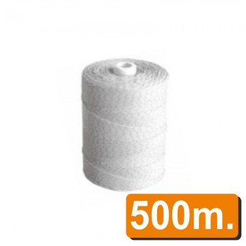 Rollo cuerda blanca trazadora de 500 m.
