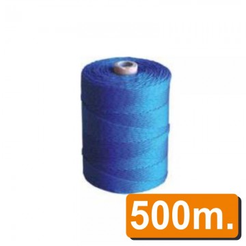 Rollo cuerda azul trazadora de 500 m.