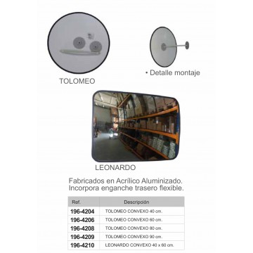 Espejo Convexo Ø90 cm Interior Tolomeo