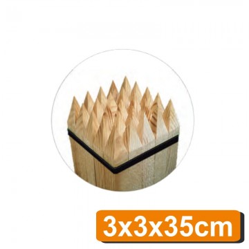 Estaca de madera 35, 3x3x35 cm