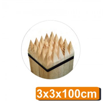 Estaca de madera 70, 3x3x100 cm