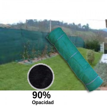 Malla sombreo/ocultación 90% de opacidad (rollo 100m de largo X 2m de alto)