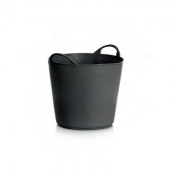 Capazo de goma 26 L. Negro