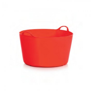 Capazo de goma 55 L. Rojo