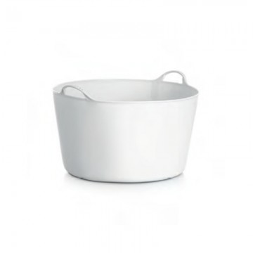 Capazo de goma 55 L. Blanco