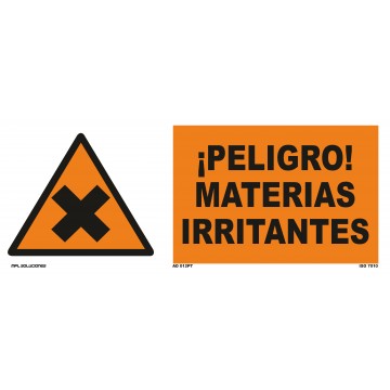 Señal: ¡Peligro! Materias irritantes