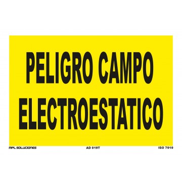 Señal: Peligro campo electroestático