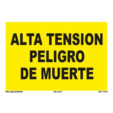 Señal: Alta tensión peligro de muerte
