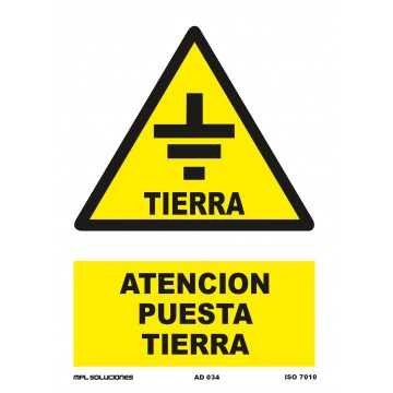 Señal: Atención puesta tierra