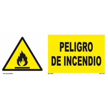 Señal: Peligro de incendio